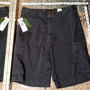 NWT Men's Timberland Gray Stratham Twill Cargo Shorts Size 32